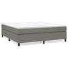 Maison Exclusive - Sommier à lattes de lit avec matelas Gris foncé 180x200cm Tissu