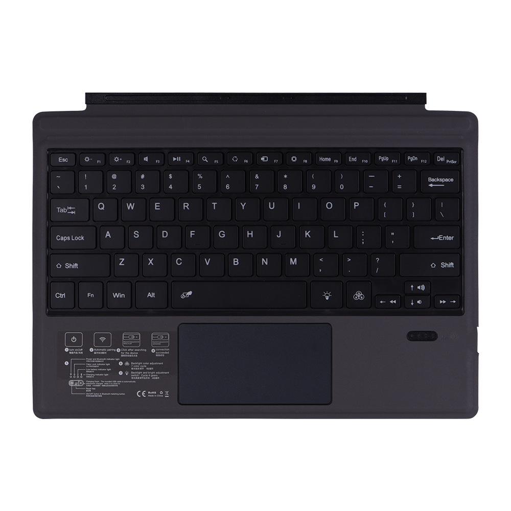 Colorful Backlit Wireless Bluetooth Keyboard for Microsoft Surface Pro 8/5/6/7 and Go