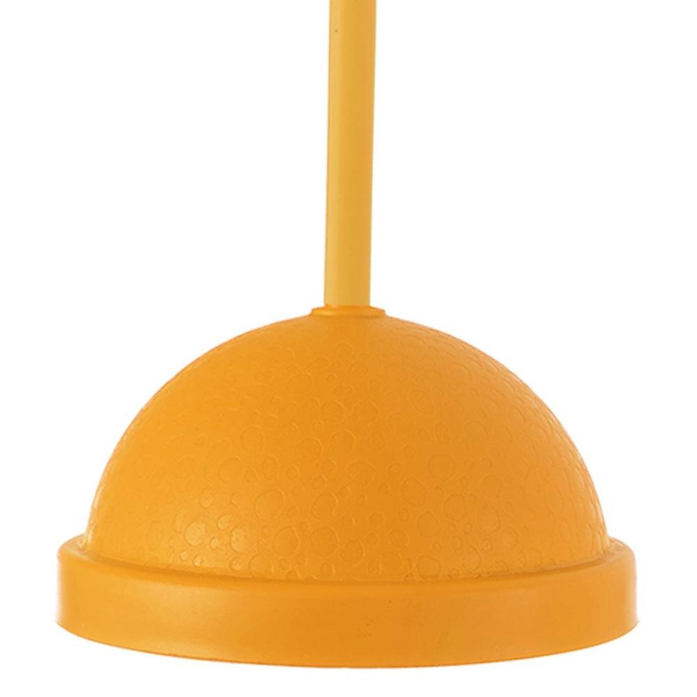Orange Plastic Tumbler with Lid and Straw 450ml