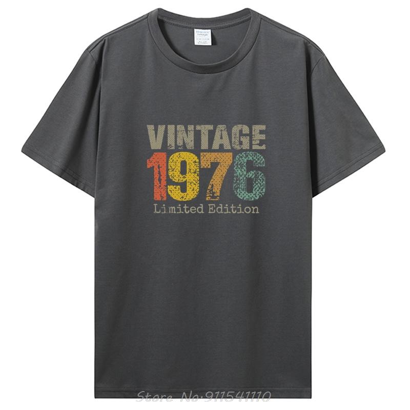 Gifts Vintage 1976 Limited Edition TShirt Unisex s Clothing Oversized Unisex Streetwear Tshirt Cotton Tops Tees