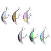 6pcs Fishing Lures Hard Bait Minnow Crank Bait with Double Hook Bass Crankbait Wobblers