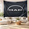 man truck Wall Tapestry, Soft Fabric Wall Hanging, Decorative Backdrop For Bedroom Home Wall Art