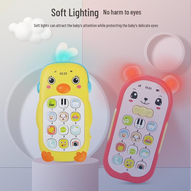 Cross-border Little Chick & Bear Music Phone Toy for Infant Early Learning