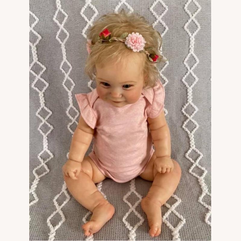 50/60cm güzellik rejenere bebek Maddie yumuşak kumaş vücut yeniden doğmuş bebek bebek kız yürümeye başlayan çocuk tatil hediyesi yaşlı adam eşlik eden bebek oyuncak bebekler