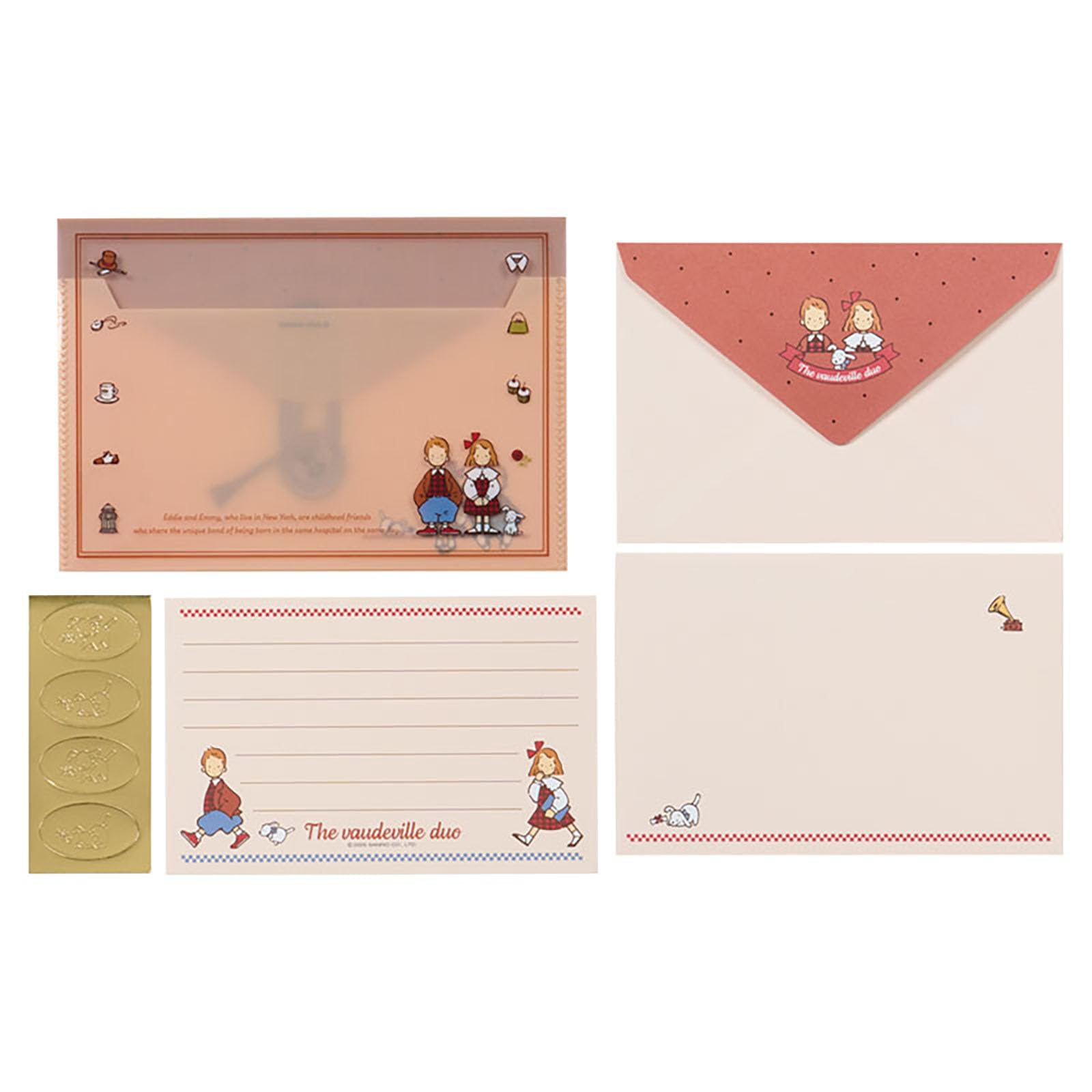 Sanrio Letter Set Case The Vaudeville Ages 3 and 221074 & (Two Lookbooks) Duo, Up,