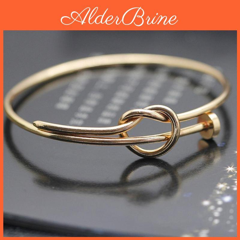 Mens Screw Bangle New Knot Hot Nail Womens Bracelet Fashion Stainless Steel Fighting Girl Ha