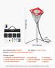 VEVOR Volleyball Setter Training Equipment, Angle and Height Adjustable Volleyball Trainer, Portable Practice Net with Steel Base, Carrying Bag