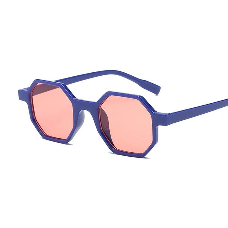 Retro Style Sunglasses UV400 Male Green Brown Polygon Ladies Sun Glasses for Men Summer New Eyewear