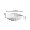 Rock Pattern Shell High-end Plate Household Ceramics 2025 New Light Luxury Large Steamed Fish Soup Plate Hotel Tableware