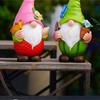 Adorno de Enano para Jardín Exterior Gnome Manualidad de Resina Regalo Decoración de Patio Jardín 55KF