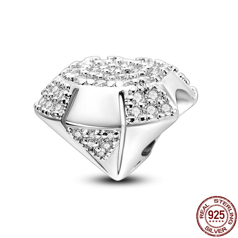 Copper Zircon Series Charms Fit Original Pan Bracelet&Bangle Diy Beads For Women Birthday Fine Jewelry Gift