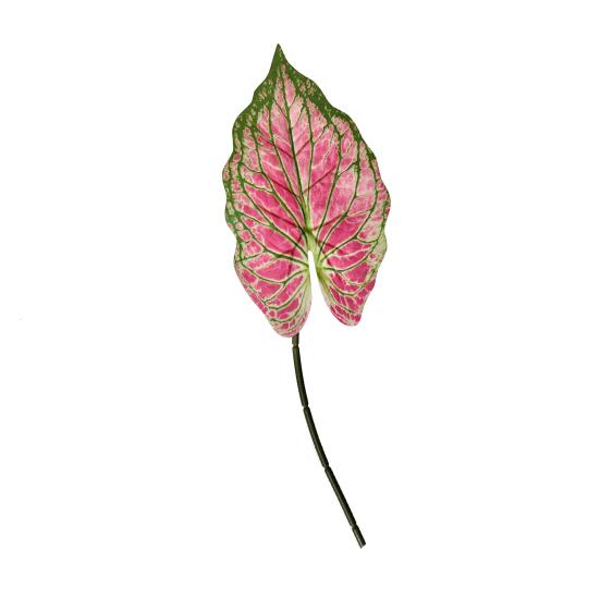 Artificial Alocasia Leaf Faux Greenery Plants Stem Realistic Fake Tropical Leaves for DIY Wedding Centerpiece Flower Arrangement Home Vase Decor