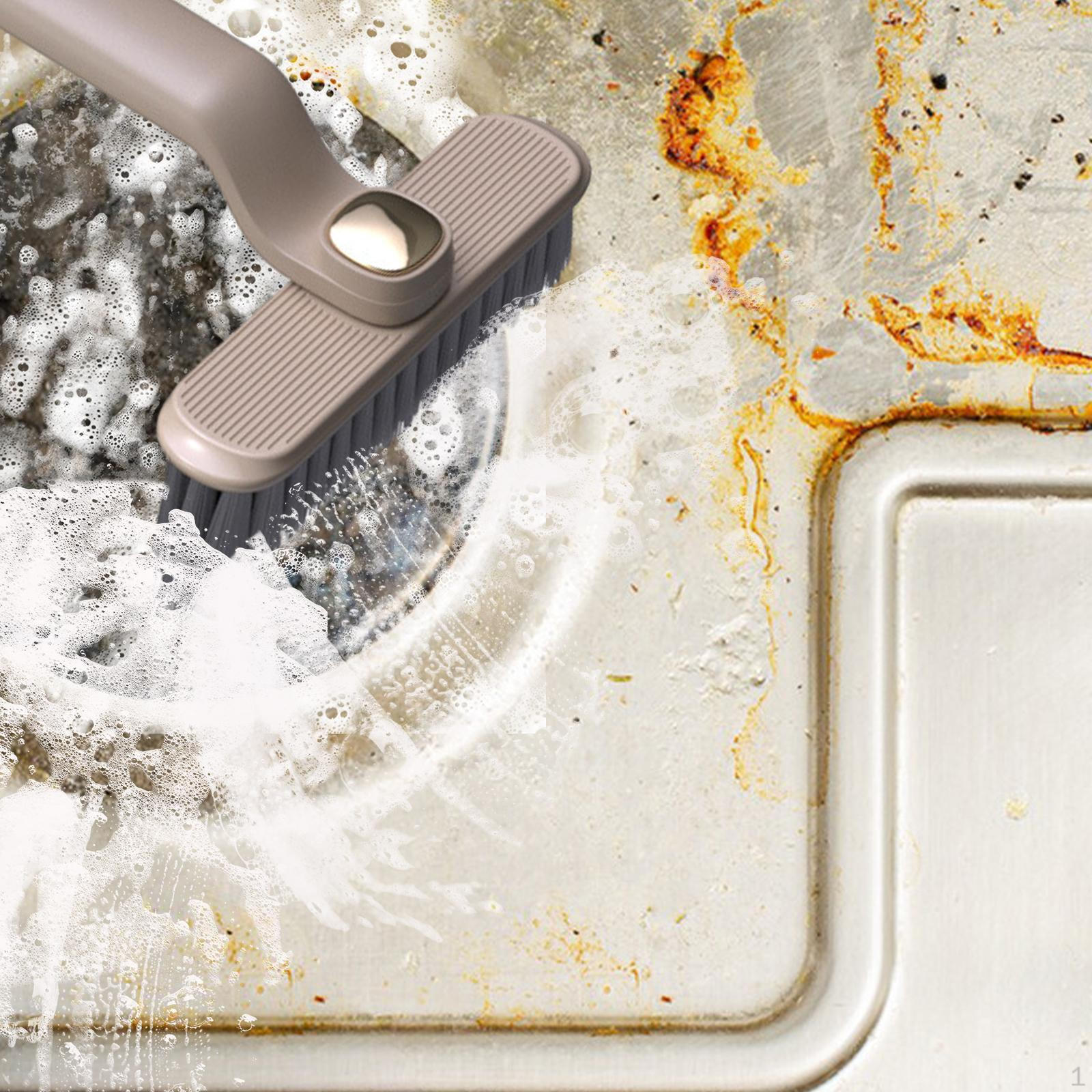 

Вращающаяся щелевая щетка Щетка для чистки столешницы, универсальная, ручная с канавками кофейный