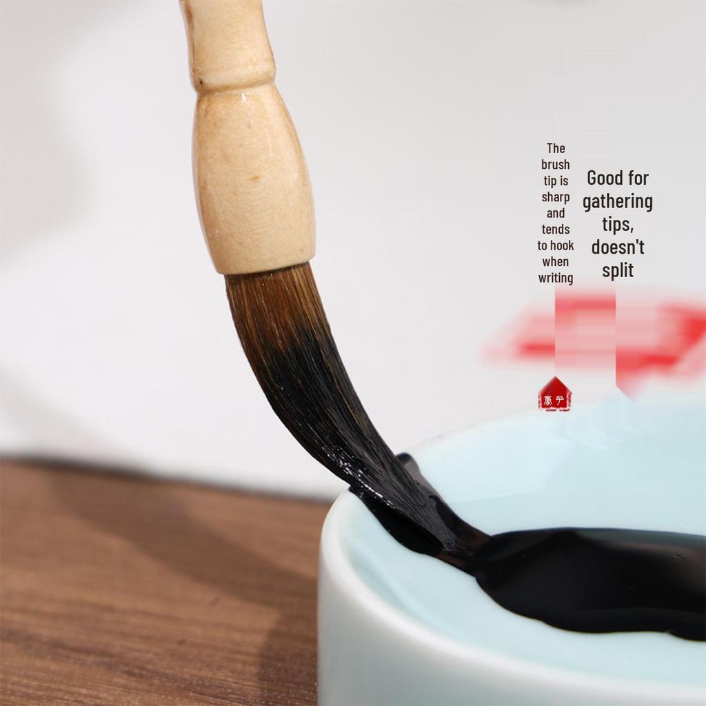 Goose Hair Calligraphy Brushes: Large, Medium, Small - Ideal for Regular, Running, Clerical Scripts & Chinese Painting