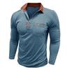 Men’S Long Sleeve Polo Shirt Casual Slim Fit Henley Collar T-Shirt With Pocket Smart Blend Tops