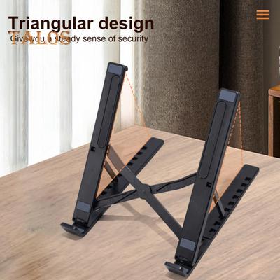 Laptop Stand Portable Notebook Holder Strong Load-bearing Height Adjustable Foldable Design Notebook Mount Computer Stand