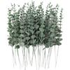 10/50pcs Artificial Plants Eucalyptus Leaves Fake Plants Vase Table Party Wedding Bridal Bouquet Home Decorations Outdoor Garden