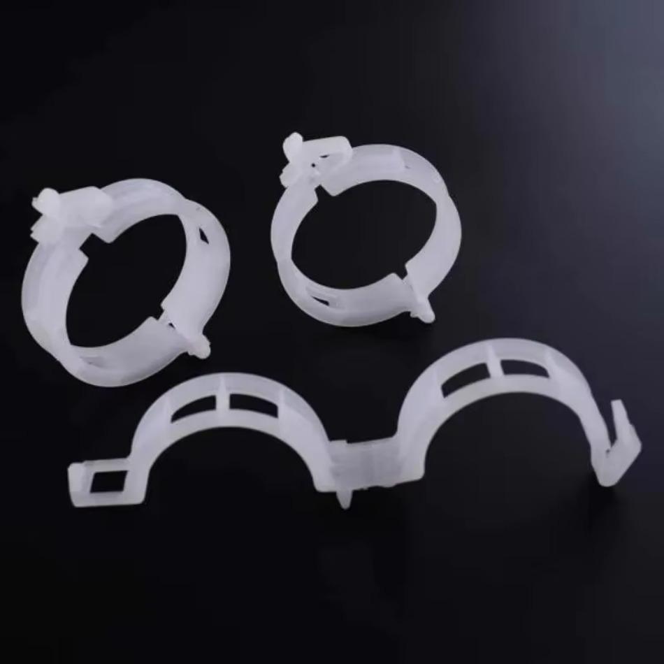 50/100 Pcs White Fruit Tree Plant Fixing Clip Vine Fixing Device Fruit and Vegetable Seedling Hanging Clip Plant Accessories