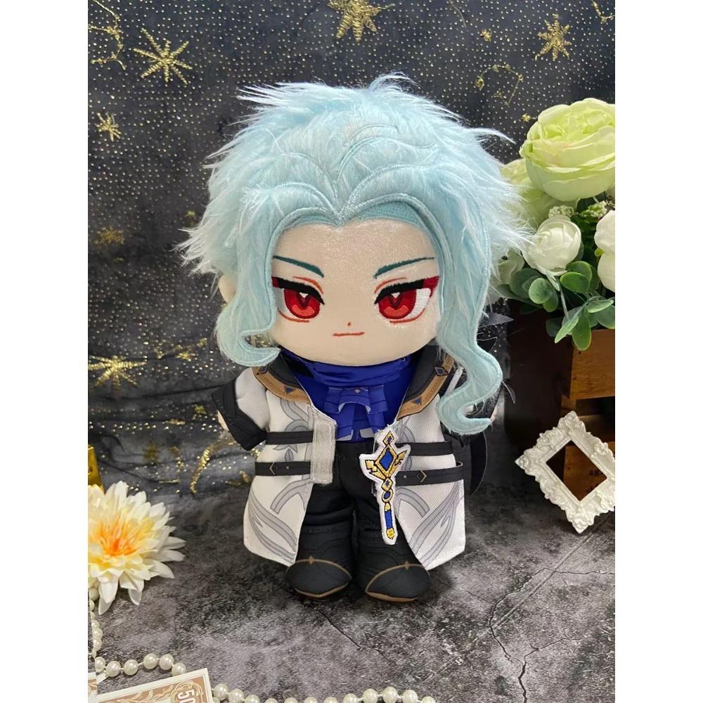 Genshin Impact Peruere Arlecchino Sampo Anime the Doctor II Dottore Illuga Costume Plush 20cm Dolls for Cosplay Events Roleplay