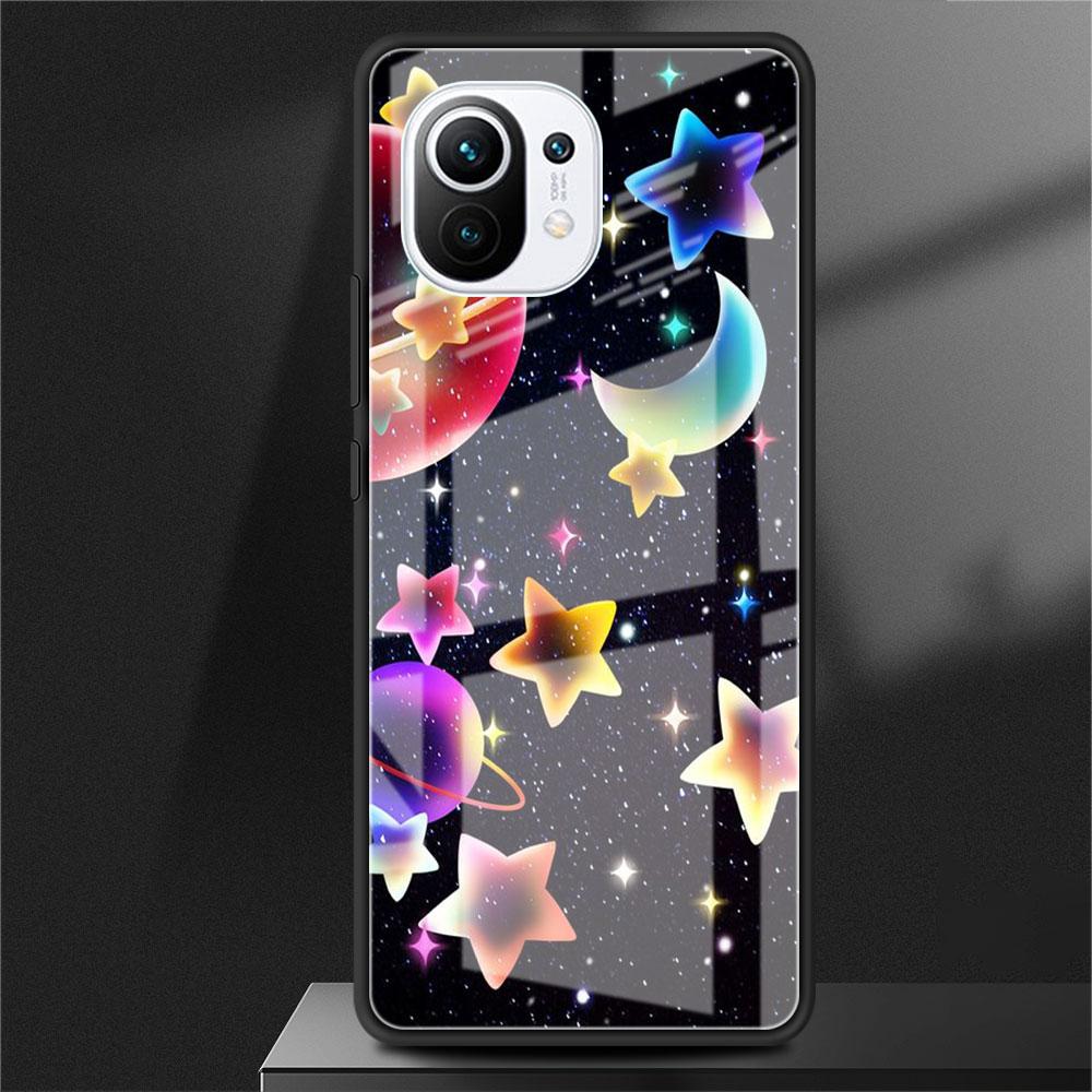 

Модный стеклянный чехол с астронавтом для Xiaomi Poco X3 NFC 11 Lite 11T F3 M3 для Redmi Note 11 10 9 8 Pro 10S 9S 9A 9C, чехол для телефона Xiaomi Poco F3