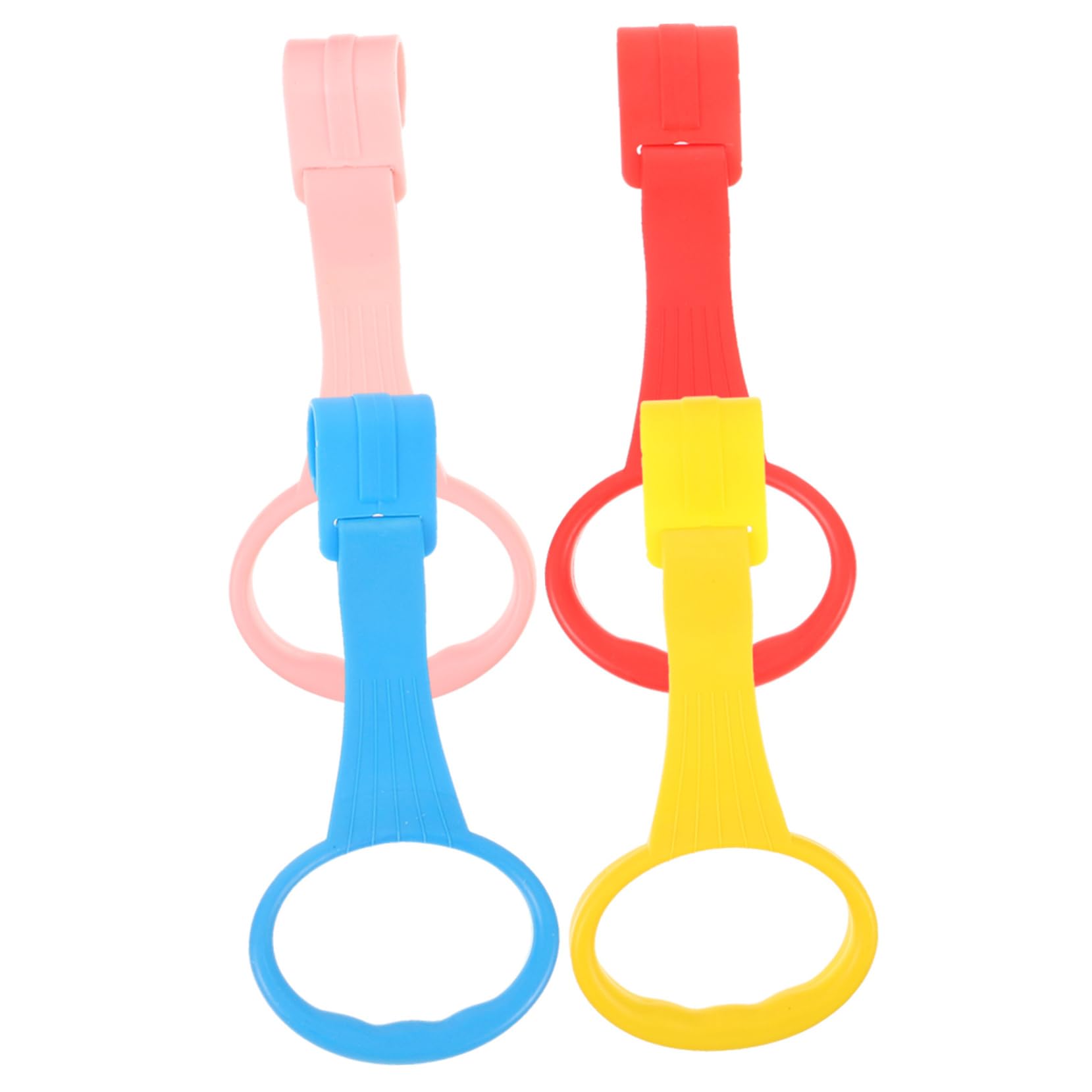 

AOKWAWALIY 4 штуки подвесные кольца для детей, инструмент для обучения ходьбе для малышей, игрушка для ходьбы для малышей, игрушка для стояния для малышей, кольцо для стояния для малышей, помощь для ходьбы,