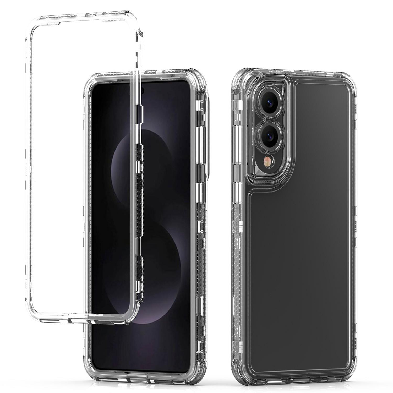 

For Samsung Galaxy S25 Edge Case 3 in 1 Detachable Anti Drop Clear PC+TPU Phone Back Cover As Shown A