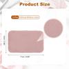 Uxcell 3-Piece Set Dollhouse Miniature Car Pet 1:12 Fluffy Dollhouse Rug Accessories Dollhouse Furniture Decoration Pink Oval