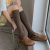 Knitting Cotton Long Socks Women Stockings Autumn Winter Warm Thigh High Stockings Ladies Girls Fashion Solid Knee Socks Women