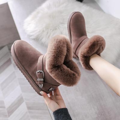 Mode 2024 Winter Warme Frauen Dicke Plüsch Schnee Stiefel Bequeme Knöchel Outdoor Casual Stiefel für Frauen