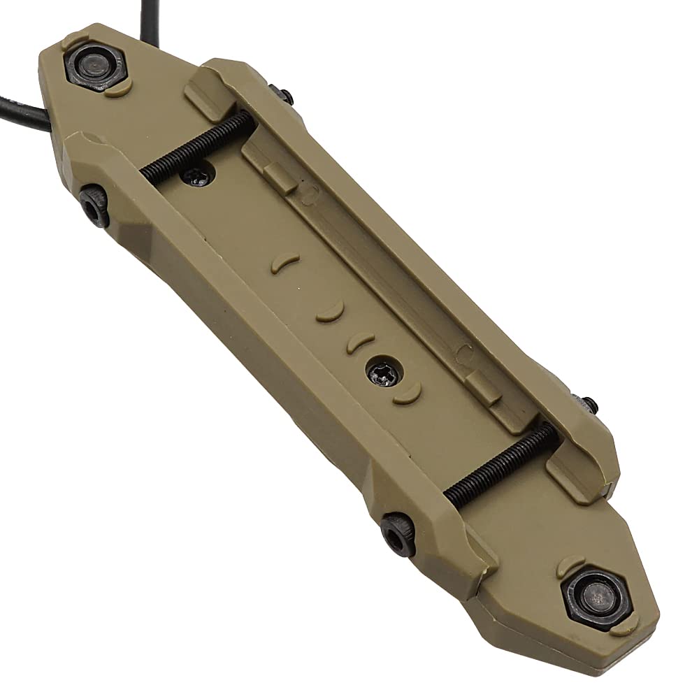 SOMOGEAR TAPS Dual Switch Replica with SUREFIRE and PEQ Plugs, 20mm Rail & M-LOK Mountable, Remote Switch (DE Dark Earth)