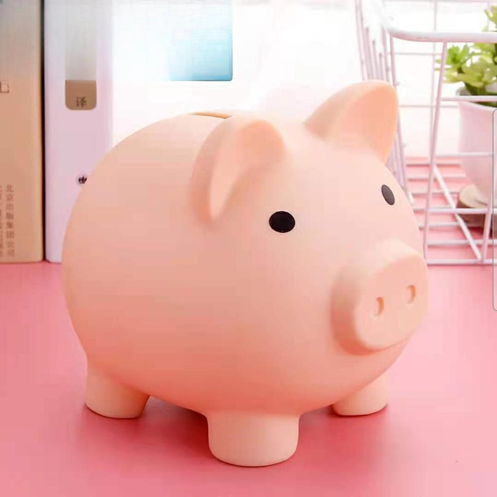 Piggy Bank,Unbreakable Plastic Money Bank,Coin Bank for Girls and Boys,Medium Size Piggy Banks, Practical Gifts for Birthday, Easter, Christmas (Pink)