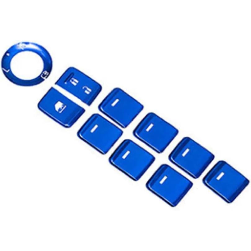 Car Window Lift Switch Button Cover Trim Sticker Compatible with Mazda CX-8 CX-5 KF CX-4 CX5 2018-2024 Interior Accessories(Red)