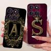 For Motorola Edge 60 Pro Case Silicone Luxury Crown A-Z Letters 2D Painted Soft Casing For Motorola Edge 60Pro XT2507-1 Cover