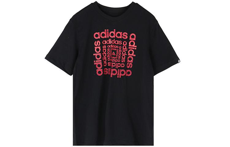 

Adidas T Shirts Men s Black Crew Neck Moderate Straight Fit GD5888 S