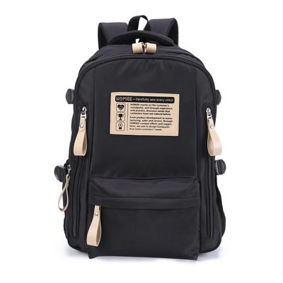 HOMIEE Women's Backpack, Large Capacity, Korean Style, Casual, Dual-Layer Design, Waterproof, Fits 15.6-inch Laptop, A4 Size, High School Student,
