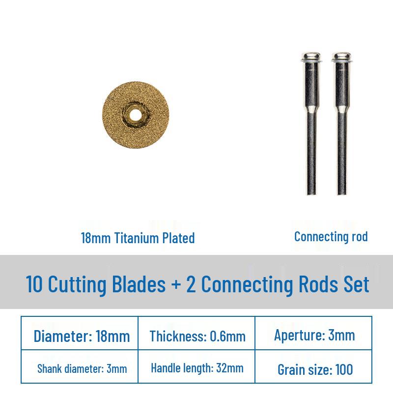 Diamond Cutting Disc for Grout, Jade, Glass, Ceramic; Seam Cleaning Blade for Hand Drill, Small Slice for Wine Bottles.