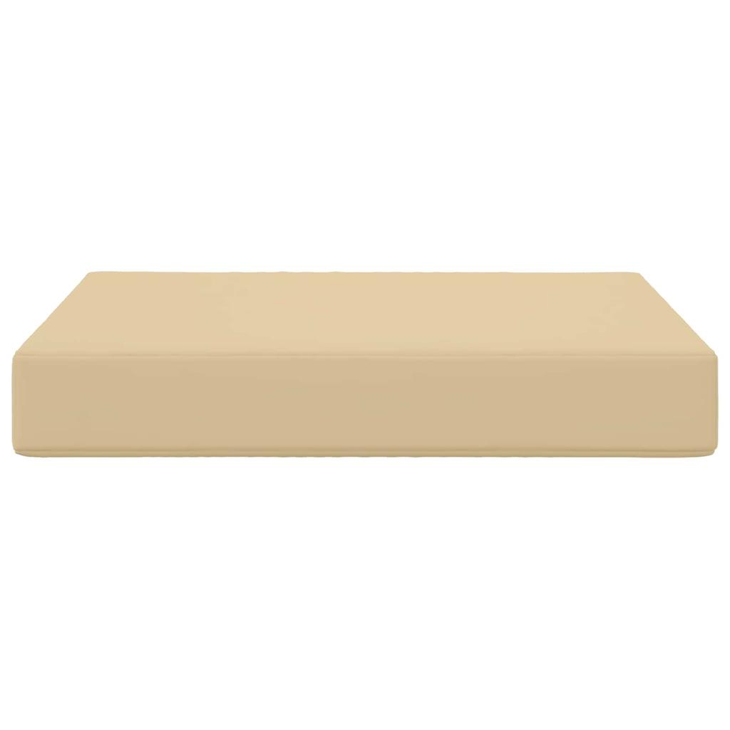 Outdoor Sofa Cushion Beige 60 x 60 x 8 cm Polyester
