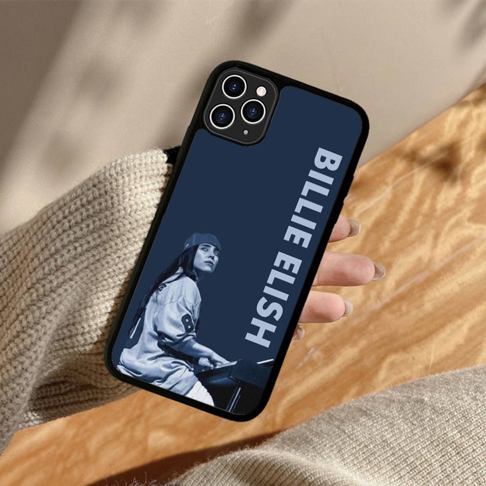 

B-Billie E-Eilishes PC+TPU Shockproof Protective Phone Case For iPhone17 14 15 16 Pro max 13 12 11 17 Air iPhone 16pro max