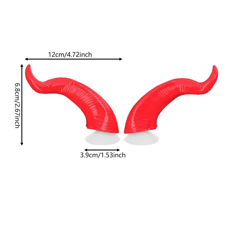2PCS Motorcycle Helmet Devil Horns Detachable Demon Horns Helmet Decorations Costume Party Decor for Riders