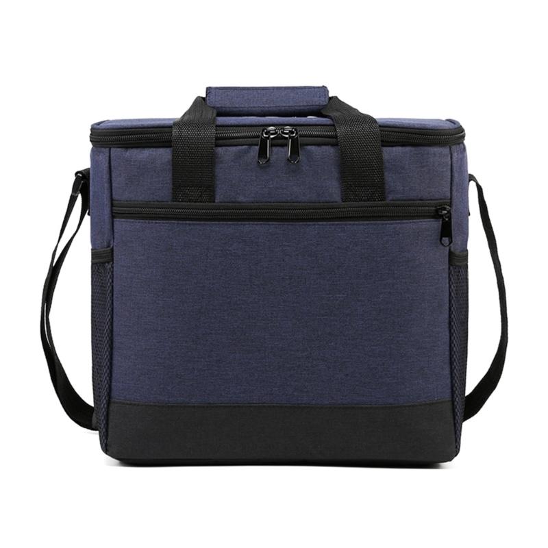 BBQ Coolers Bag with Liners Insulated Picnics Lunch Bag Tableware Handbag Soft-Sided Cooling Bag for Camping Outdoor