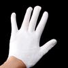 12 Pairs White Inspection Cotton Work Gloves Coin Jewelry Worker Etiquette Glove