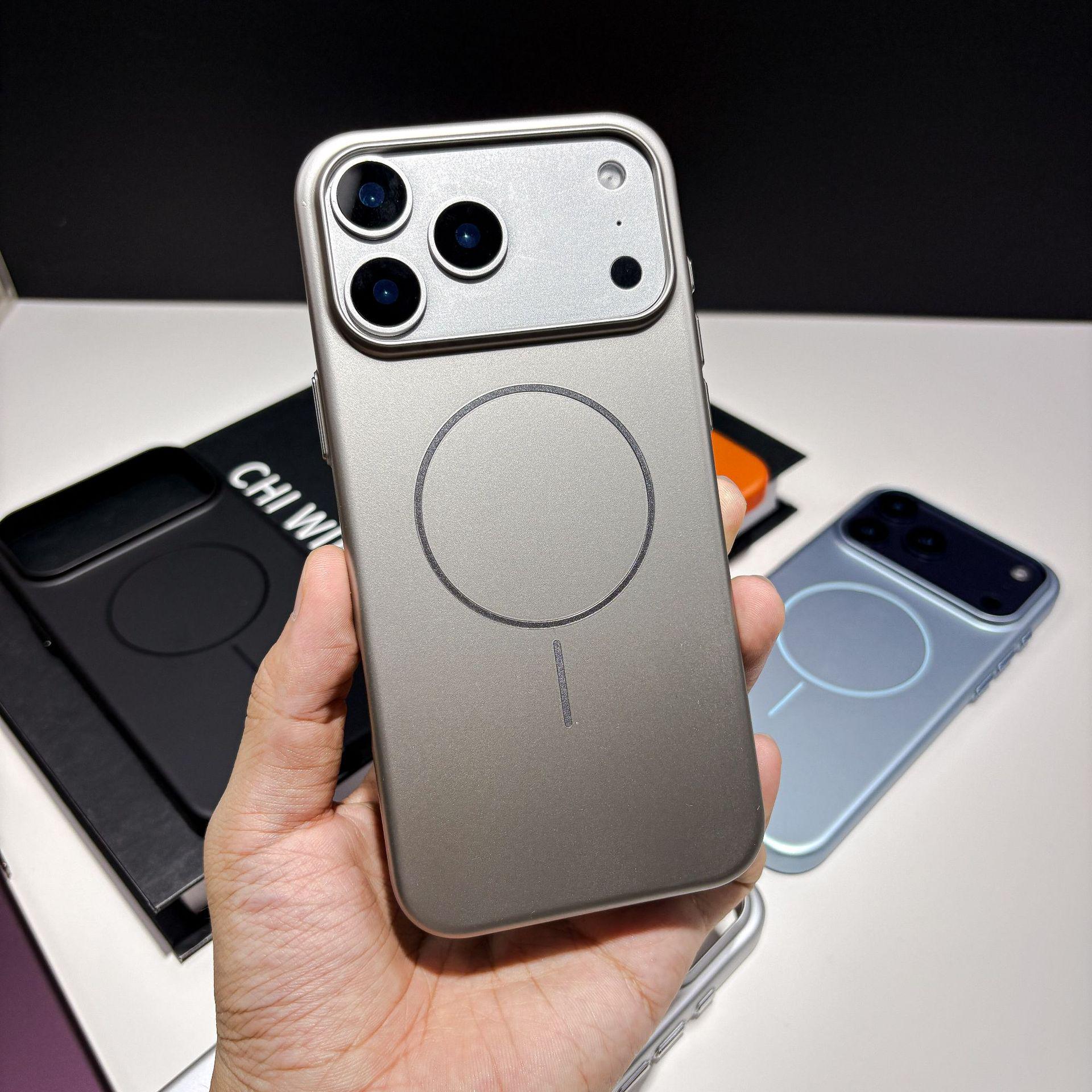 

Apple 17 ProMax Soft Gen-2 Large Hole MagSafe Case - Solid Color & Frosted Protection for 16Plus, 15, 14 15