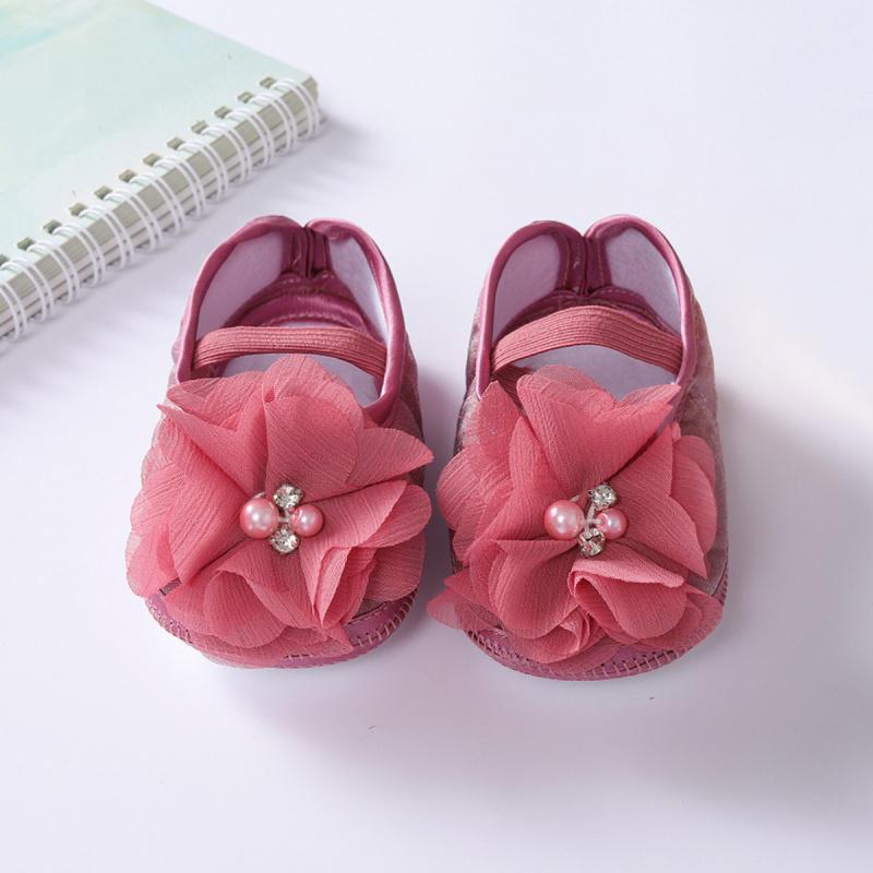 

Детская обувь принцессы с бусинами и цветами, декоративная обувь для малышей 13