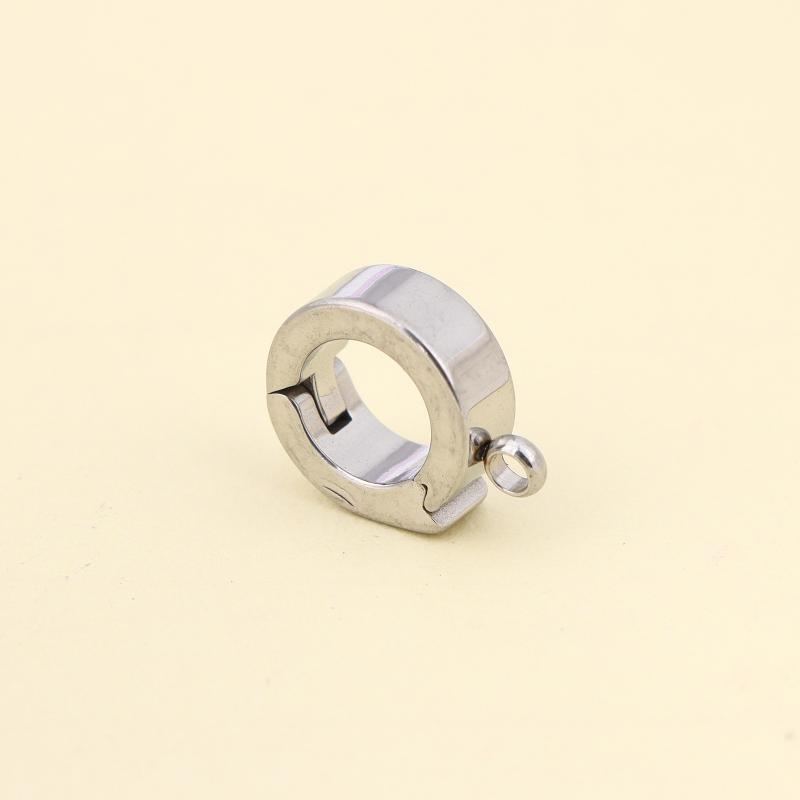 1/5 Stück Edelstahl Halskettenverschluss Runde Verbindungs Schnalle Für DIY Ohrring Armband Anhänger Haken Schmuckherstellung Zubehör