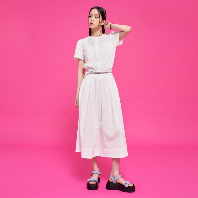 Rap (Set-Bottoms) Tuck-Detail Flare Skirt Aq2Ws462