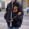 Men's Trendy Cotton Coat: 2023 Harajuku-Inspired Hooded Zipper Jacket