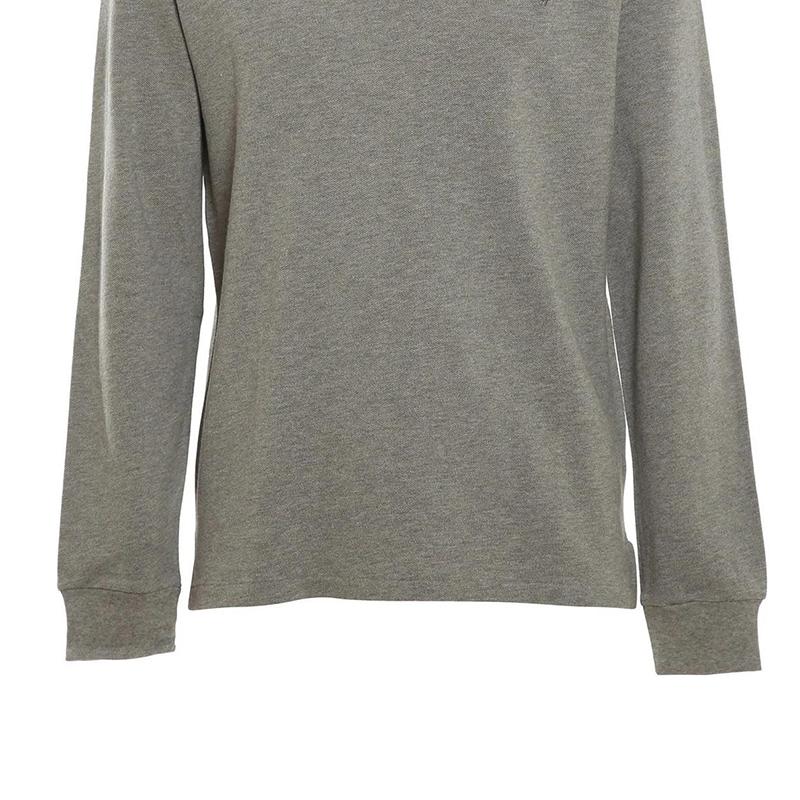 Polo Ralph Lauren SS23 Solid Logo Embroidered Long Sleeve Polo Shirt Men Tops Gray 710680790-077