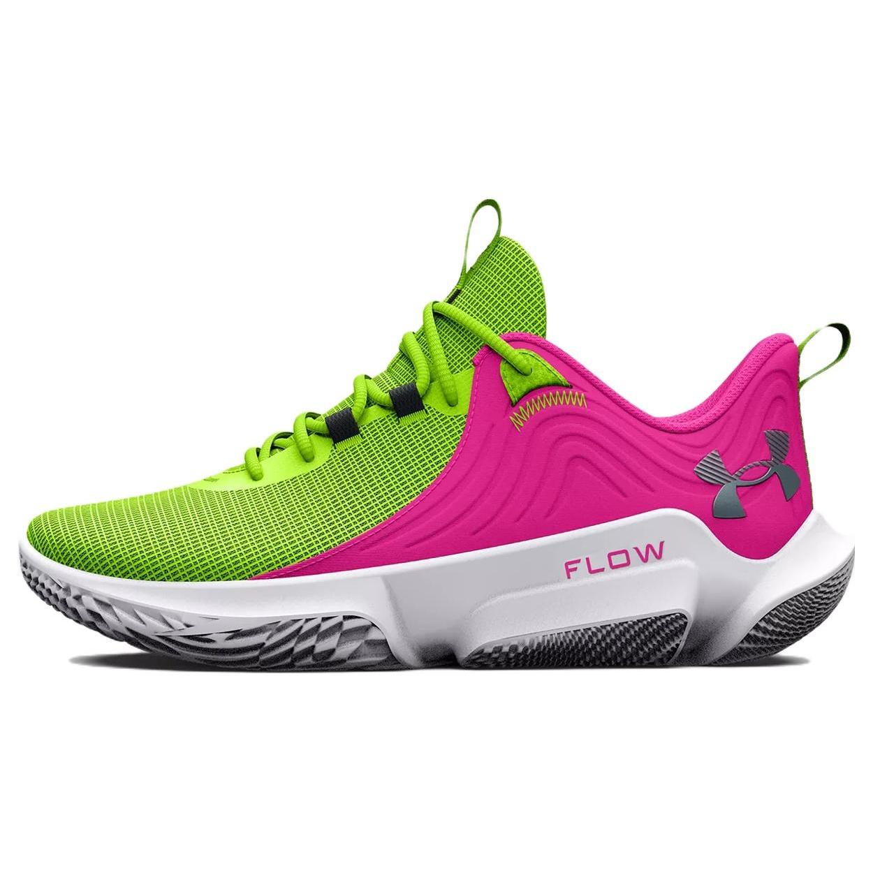 Under Armour Flow FUTR X 2  Lime Surge Rebel Pink  Men s 3026288-300 EU 48.5