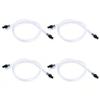 4pcs Silicone Milk Tube Hoses Replacement Pipe with 8pcs Connectors for Automatic Coffee Machine 4 X Transparent Hoses
