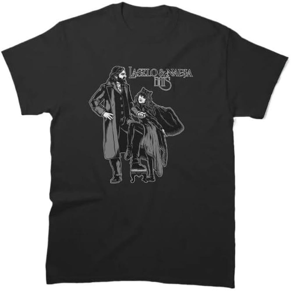 Novelty Men s T Shirts Custom t Shirts Laszlo & Nadja Printed Designs Cotton Blend 4XL чёрный